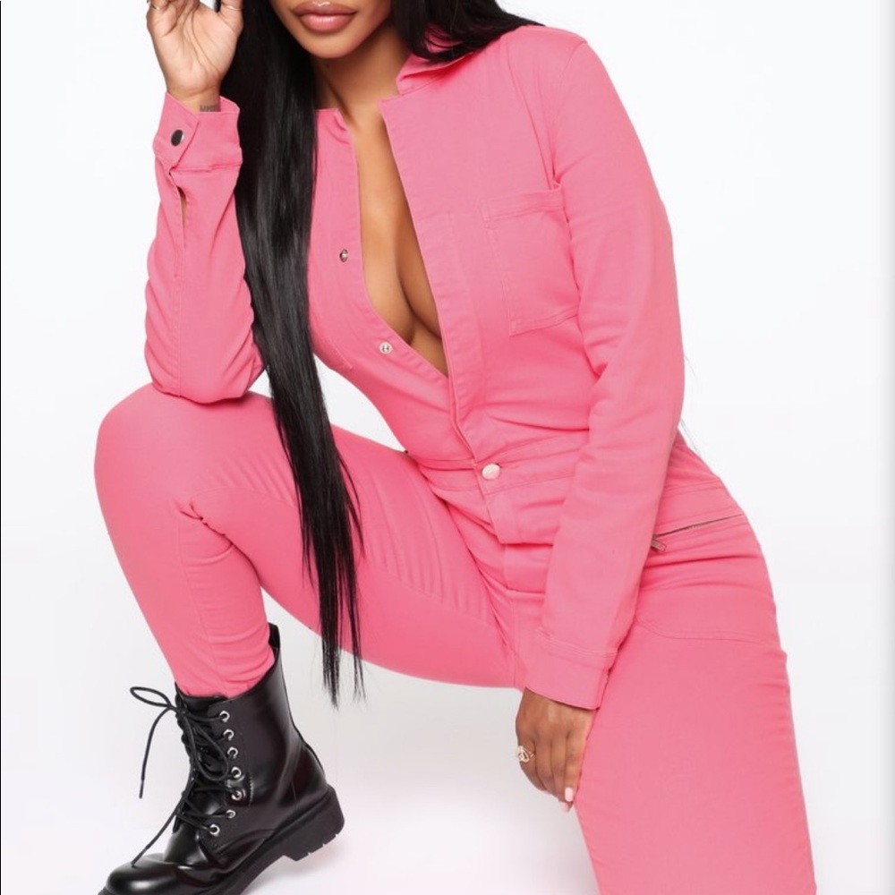 Pink jumpsuit